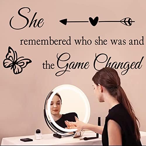 Inspirational Butterfly Wall Decal for Girls and Women