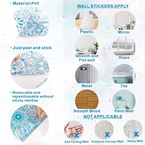 Kazova Boho Mandala Wall Sticker Decor