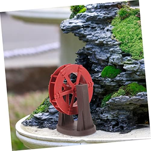 Mini Water Wheel Fountain Decor for Home Tabletop Pond