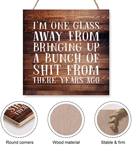 Elvoes 4x4 Wooden Plaque Sign for Home Decor