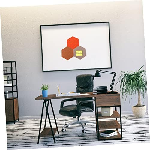 Hexagon Felt Bulletin Board Set 10 Piece Wall Mounted