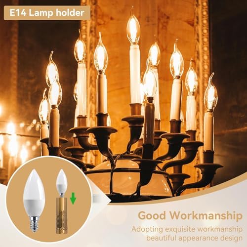 Chandelier Candle Covers 10PCS E14 3 Inch Socket Covers with Drip Design