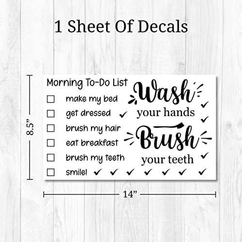 Wash Your Hands Bathroom Wall Decals Black Vinyl Stickers