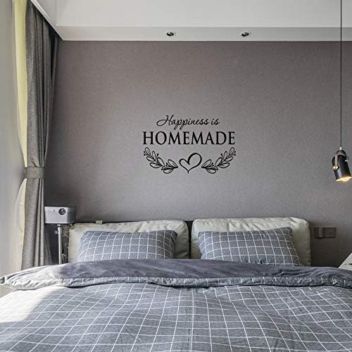 Happiness is Homemade Flower Wall Decal