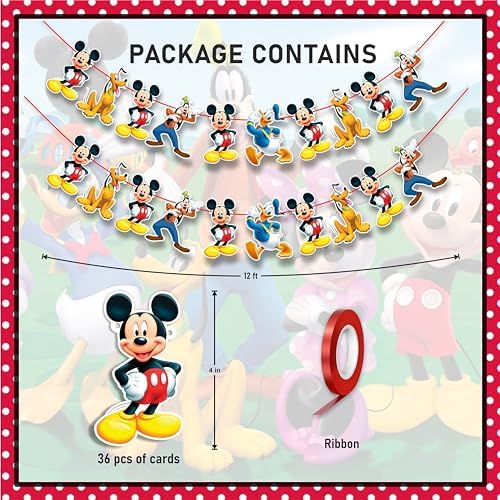 Seyal Mickey Mouse Garland Wall Decoration
