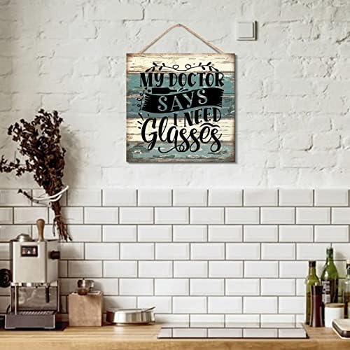 Rustic Wood Wall Art Decor 12x12 Inches Sign