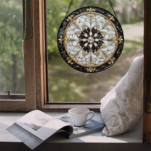 DASTOLL Stained Glass Suncatcher 118 in Hanging Decor