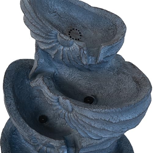 Decorative 4 Tier Nautilus Shell Water Fountain with Light 1