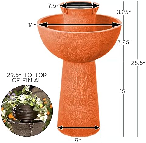 Bernini Alba Cordless Water Fountain - 26 Inches