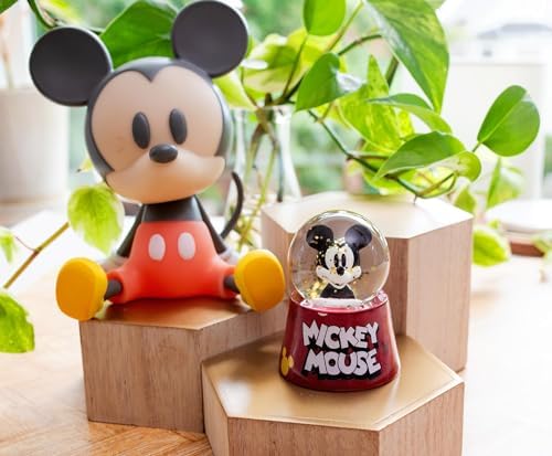 Disney Mickey Mouse Light-Up Snow Globe 3 Inches Tall