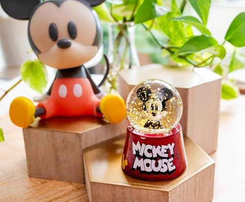 Disney Mickey Mouse Light-Up Snow Globe 3 Inches Tall