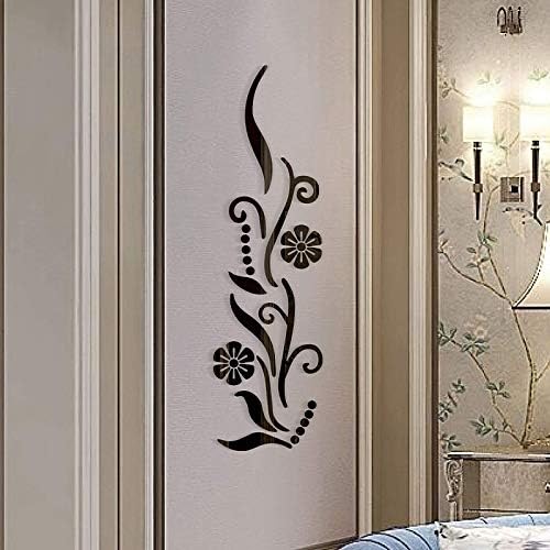 3D Flower Acrylic Wall Sticker for Home Decor