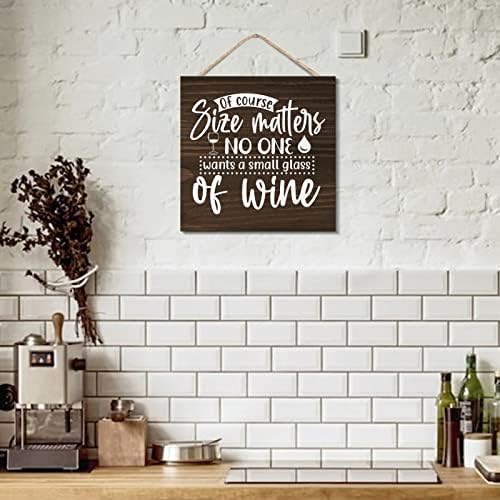 Rustic Wooden Wine Quote Wall Art Sign 12x12