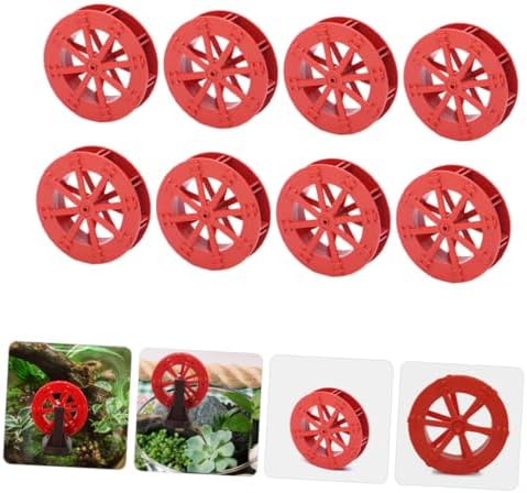 Kisangel 8Pcs Plastic Water Wheel Fountain Accessory