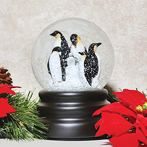 What On Earth Musical Snow Globe Adorable Penguins
