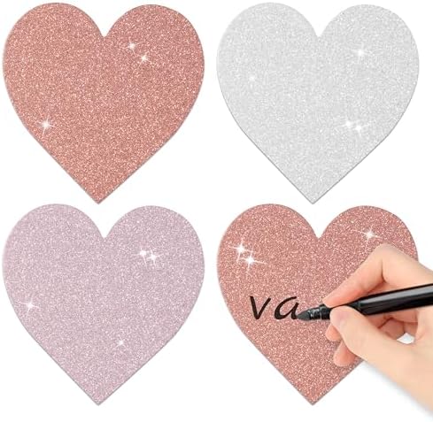 Valentines Glitter Heart Cutouts for Decor