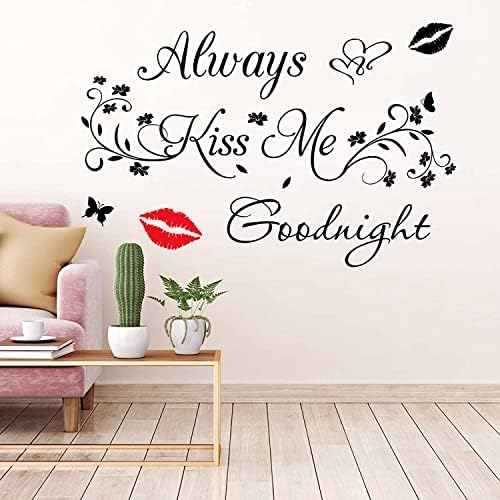 Aeways Kiss Me Goodnight Wall Decals Decor Sticker