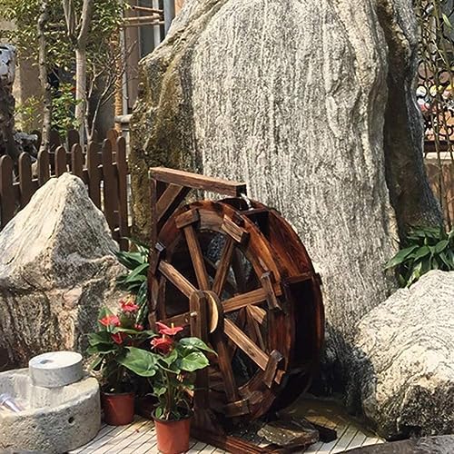 Wooden Water Wheel Fountain for Outdoor Garden