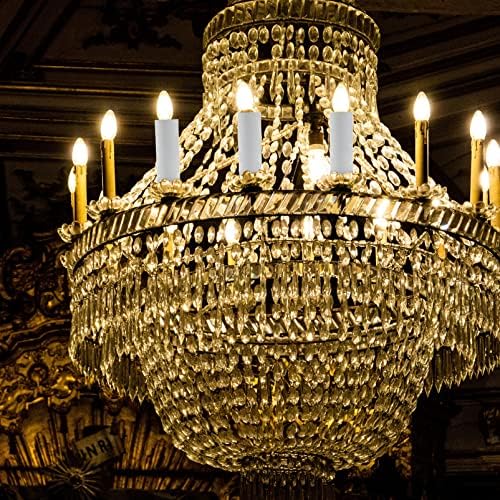 Uonlytech 6pcs Chandelier Cuff Set Metal White