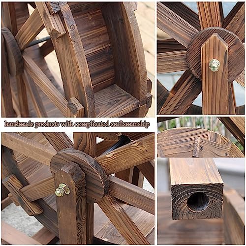 Wooden Water Wheel Fountain for Outdoor Garden