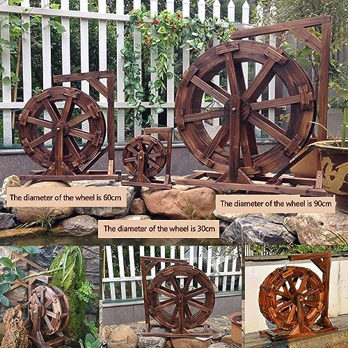 Wooden Water Wheel Fountain for Outdoor Garden