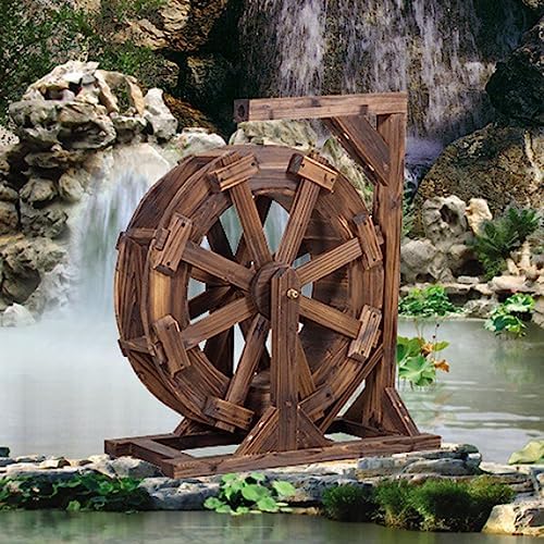 Wooden Water Wheel Fountain for Outdoor Garden