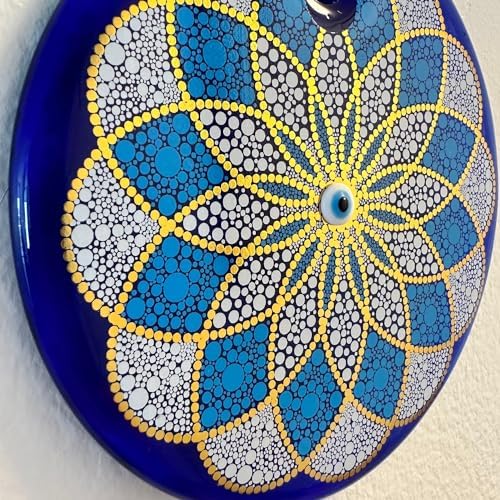 Macroria Mandala Stained Glass Evil Eye Wall Hanging