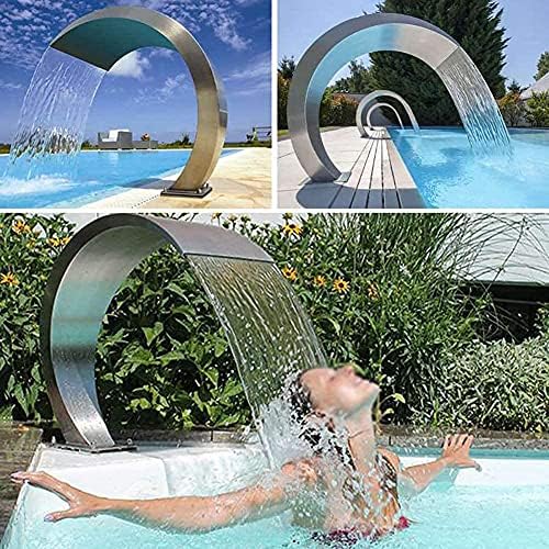Stainless Steel Rectangular Waterfall Pool Fountain