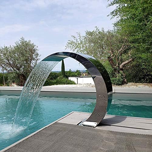 Stainless Steel Pool Waterfall Fountain for In Ground Gardens 1