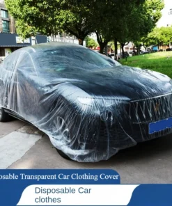 Disposable Transparent Car Clothing Cover Dustproof Rainproof